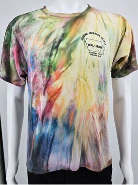 Vintage 1980s Walmart Distribution Center Mount Pleasant, IA Tie-Dye T-Shirt (M)